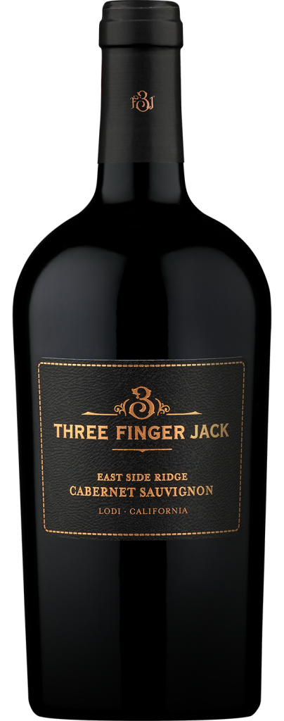 A bottle of Three Finger Jack Cabernet Sauvignon